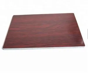 Décoration ignifuge PANNEAU COMPOSITE EN FEUILLE d’ALUMINIUM ACP avec grain de bois